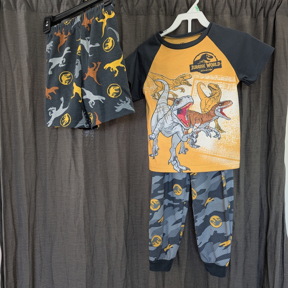Kids Pajamas Set - Black and Orange